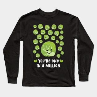 One In A Million Brussels Sprout (White) Long Sleeve T-Shirt